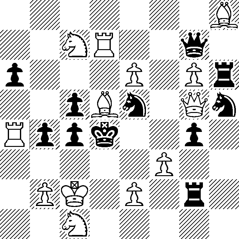 7B/2NR2q1/p3P1Pr/2pBn1Qn/Rppk2p1/5P2/1PK1P1r1/2N5