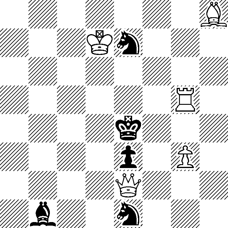 7B/3Kn3/8/6R1/4k3/4p1P1/4Q3/1b2n3