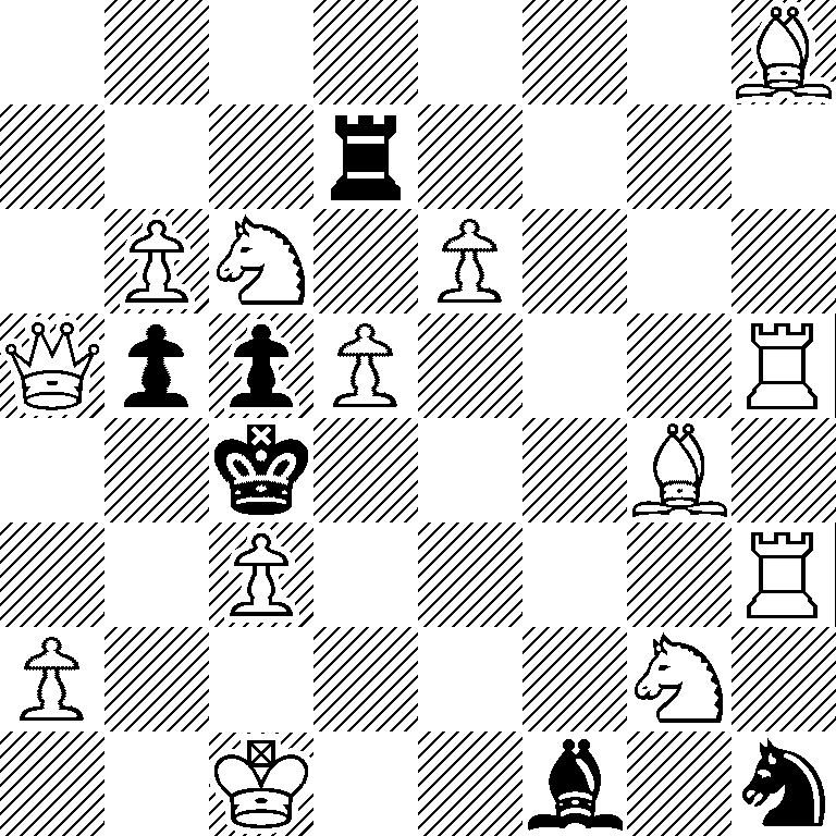 7B/3r4/1PN1P3/QppP3R/2k3B1/2P4R/P5N1/2K2b1n