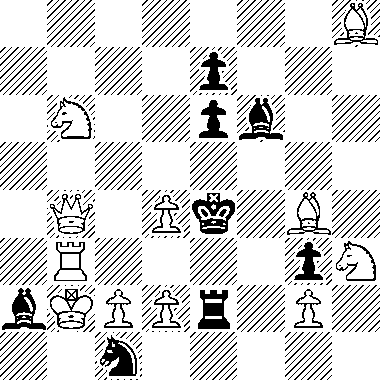 7B/4p3/1N2pb2/8/1Q1Pk1B1/1R4pN/bKPPr1P1/2n5