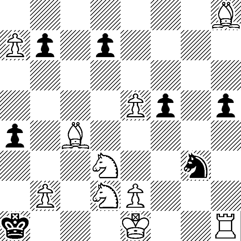 7B/Pp1p4/8/4Pp1p/p1B5/3N2n1/1P1NP3/k3K2R