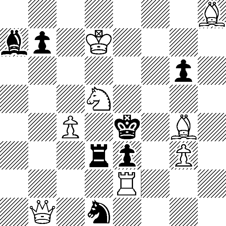 7B/bp1K4/6p1/3N4/2P1k1B1/3rp1P1/4R3/1Q1n4