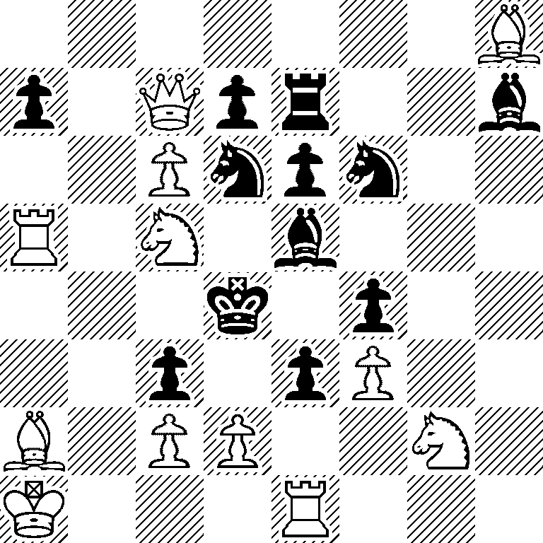 7B/p1Qpr2b/2Pnpn2/R1N1b3/3k1p2/2p1pP2/B1PP2N1/K3R3