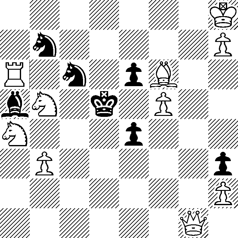 7K/1n5P/R1n1pB2/bN1k1P2/N3p3/1P5p/7P/6Q1