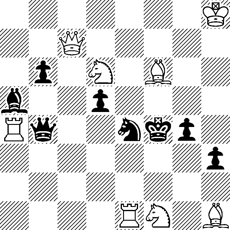 7K/2Q5/1p1N1B2/b2p4/Rq2nkp1/7p/8/4RN1B