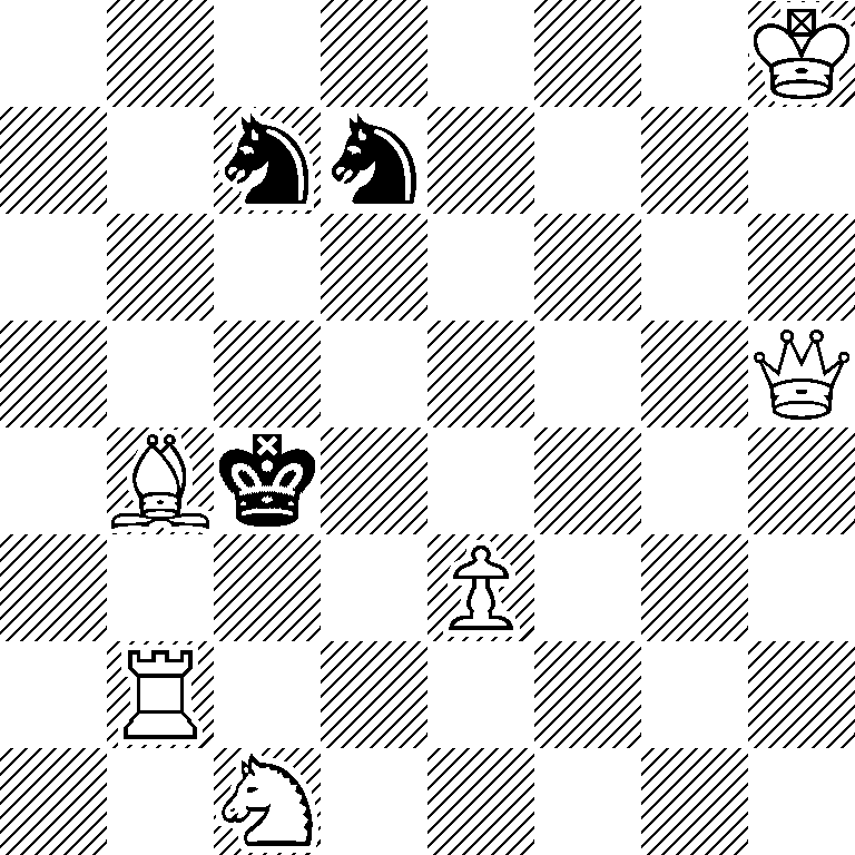 7K/2nn4/8/7Q/1Bk5/4P3/1R6/2N5