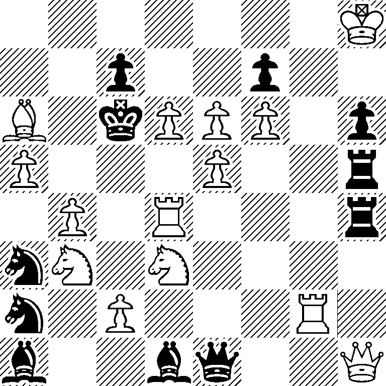 7K/2p2p2/B1kPPP1p/P3P2r/1P1R3r/nN1N4/n1P3R1/b2bq2Q