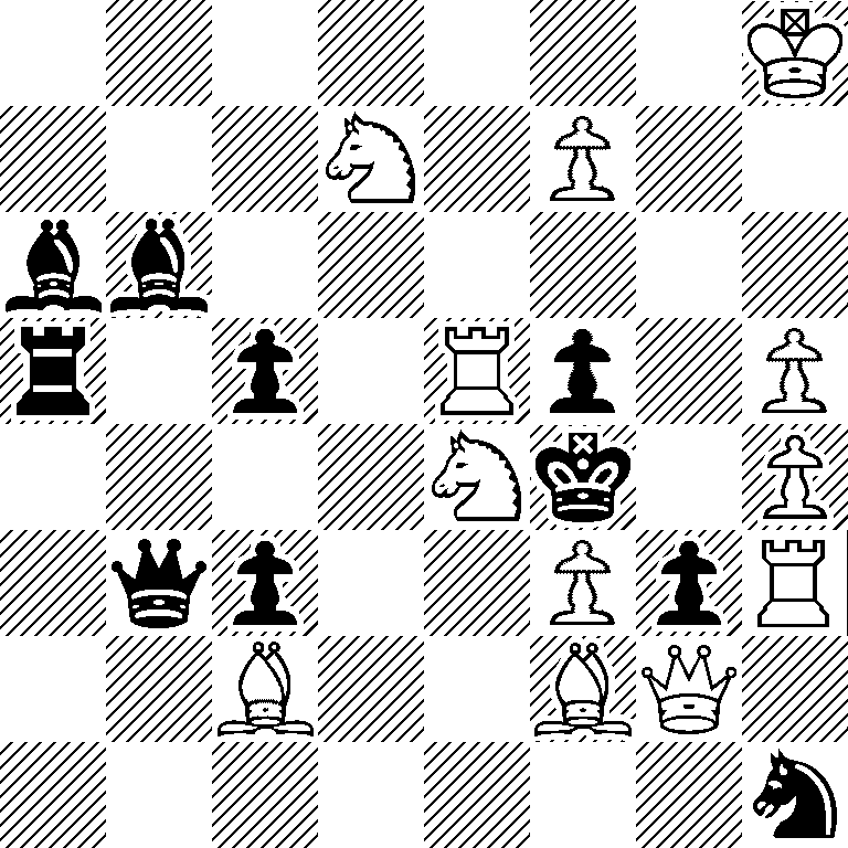 7K/3N1P2/bb6/r1p1Rp1P/4Nk1P/1qp2PpR/2B2BQ1/7n