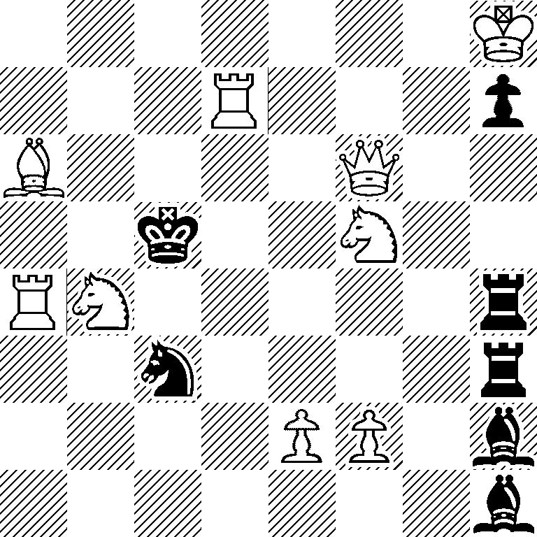 7K/3R3p/B4Q2/2k2N2/RN5r/2n4r/4PP1b/7b