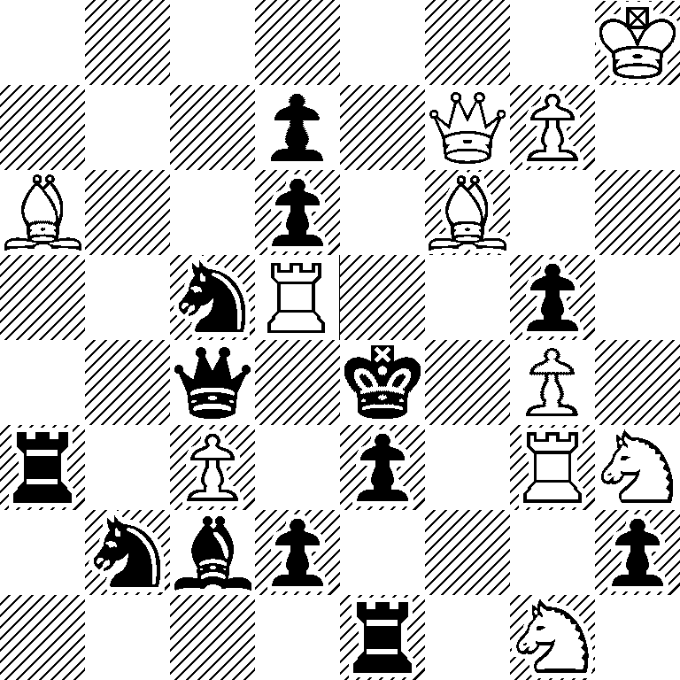 7K/3p1QP1/B2p1B2/2nR2p1/2q1k1P1/r1P1p1RN/1nbp3p/4r1N1
