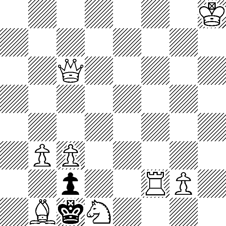 7K/8/2Q5/8/8/1PP5/2p2RP1/1BkN4