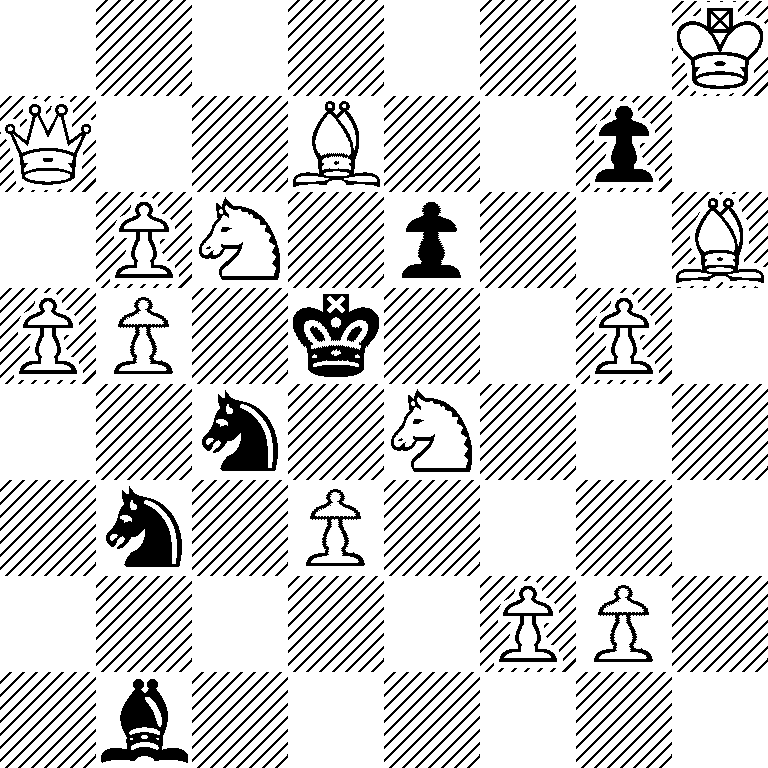 7K/Q2B2p1/1PN1p2B/PP1k2P1/2n1N3/1n1P4/5PP1/1b6