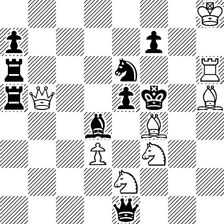 7K/p4p2/r3n2R/rQ2pk1B/3b1B2/3P1N2/4N3/4q3