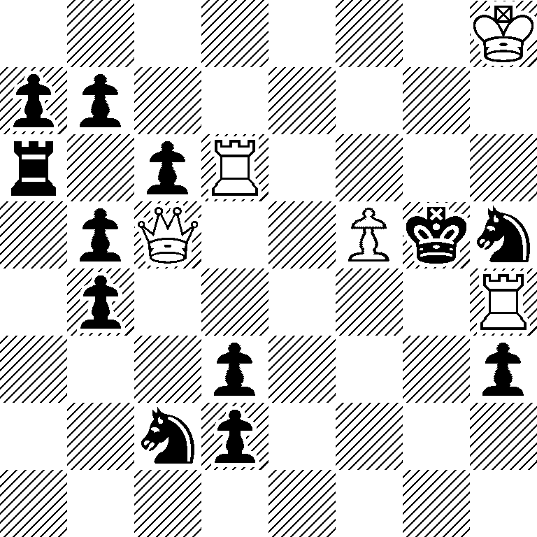 7K/pp6/r1pR4/1pQ2Pkn/1p5R/3p3p/2np4/8