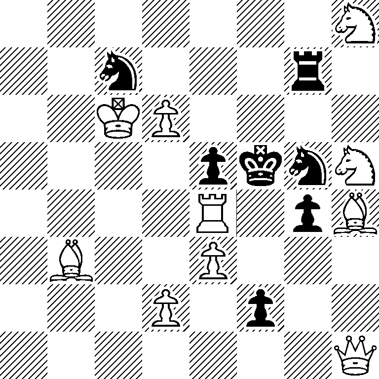 7N/2n3r1/2KP4/4pknN/4R1pB/1B2P3/3P1p2/7Q