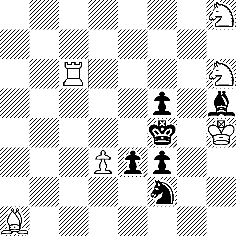 7N/8/2R4N/5p1b/5k1K/3Ppp2/5n2/B7