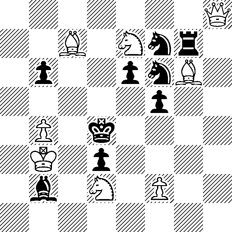 7Q/2B1Nnr1/1p2pnB1/5p2/1P1k4/1K1p4/1b1N1P2/8