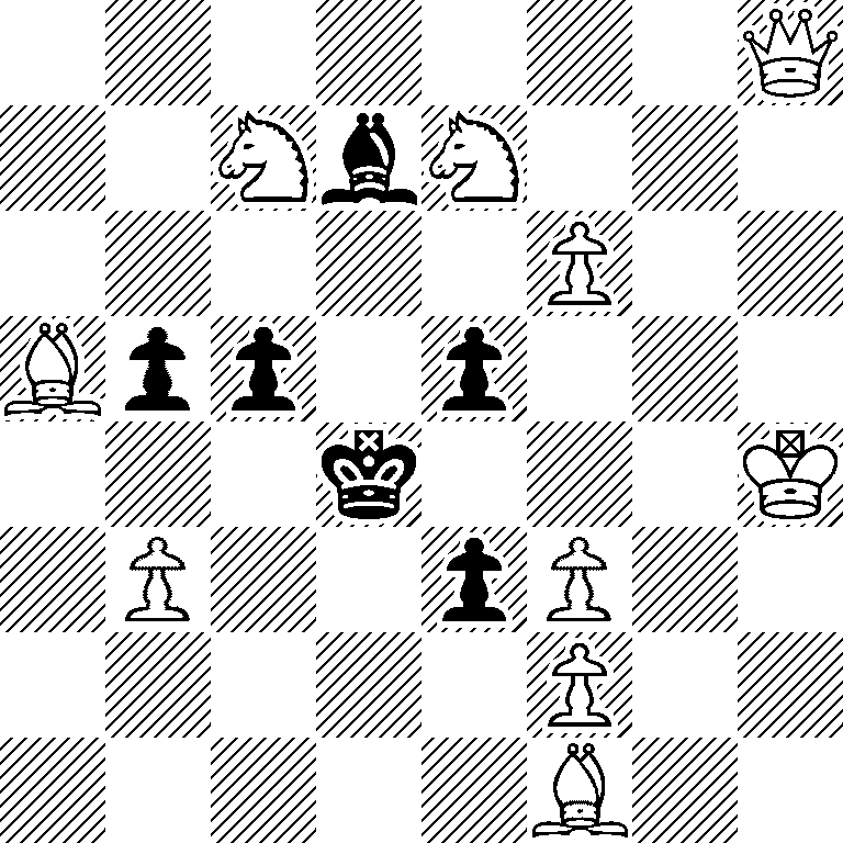 7Q/2NbN3/5P2/Bpp1p3/3k3K/1P2pP2/5P2/5B2