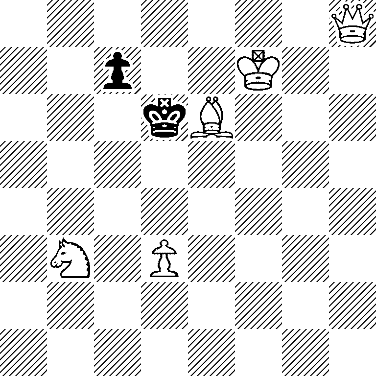7Q/2p2K2/3kB3/8/8/1N1P4/8/8