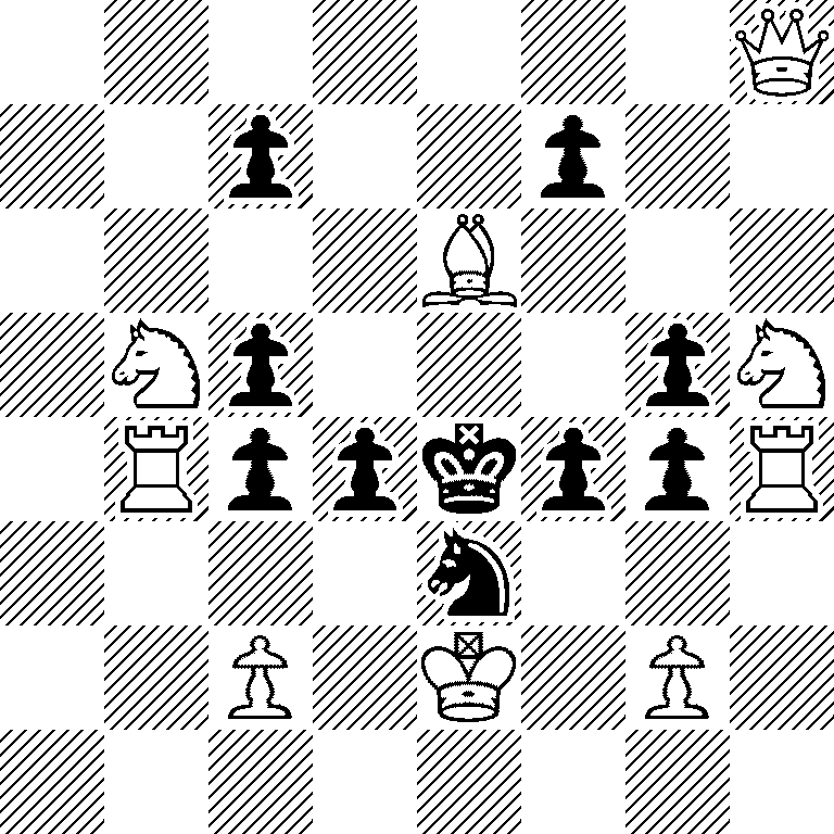 7Q/2p2p2/4B3/1Np3pN/1RppkppR/4n3/2P1K1P1/8