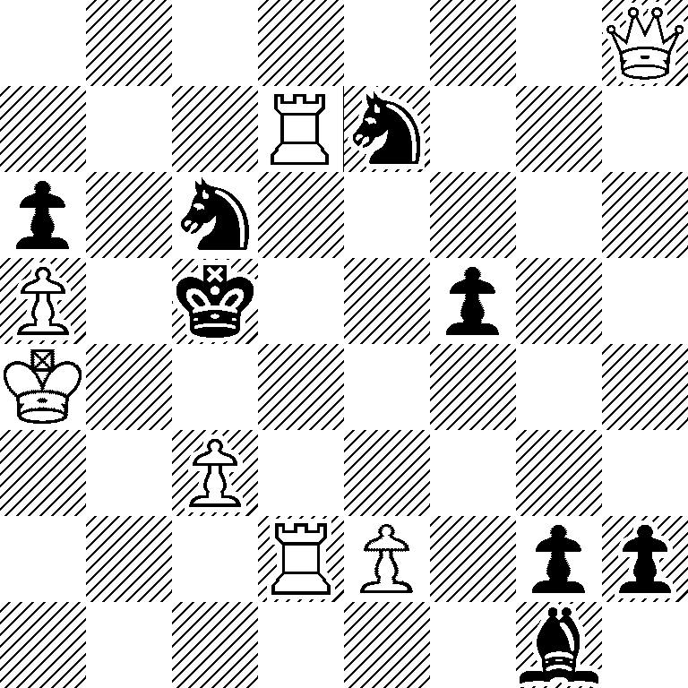 7Q/3Rn3/p1n5/P1k2p2/K7/2P5/3RP1pp/6b1