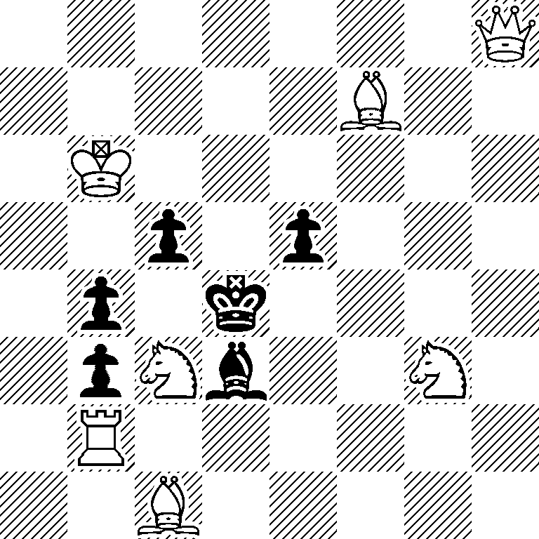 7Q/5B2/1K6/2p1p3/1p1k4/1pNb2N1/1R6/2B5