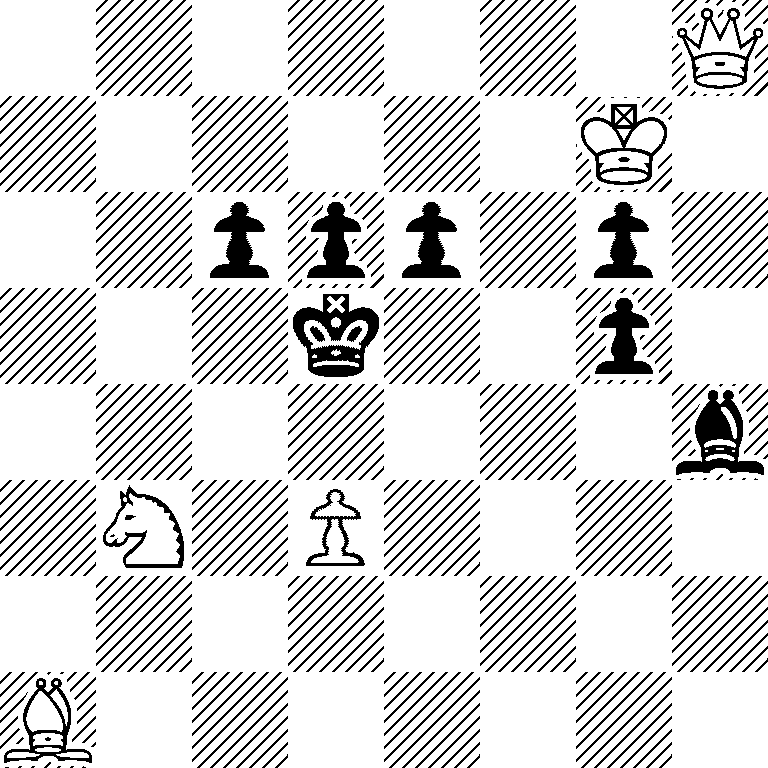 7Q/6K1/2ppp1p1/3k2p1/7b/1N1P4/8/B7
