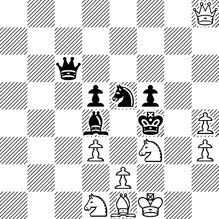 7Q/8/2q5/3pnp2/3b1k1P/3P1N1P/4P3/3NBK2