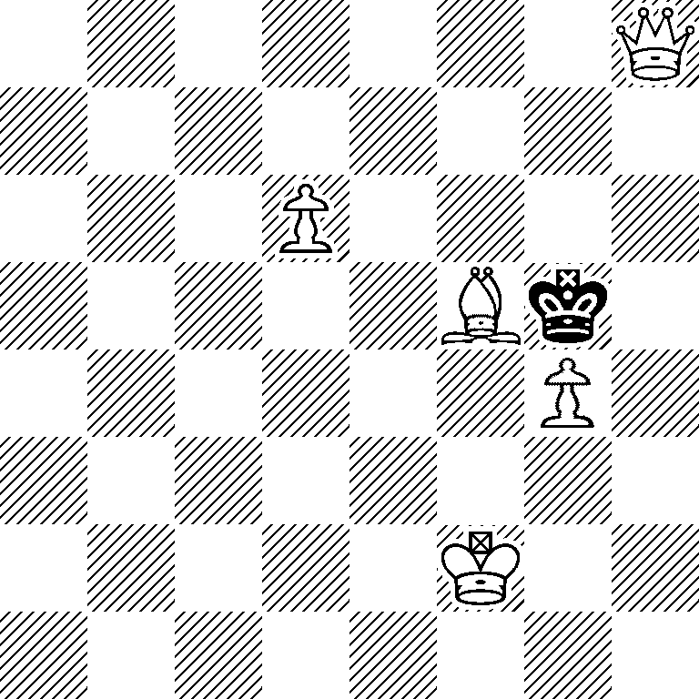 7Q/8/3P4/5Bk1/6P1/8/5K2/8