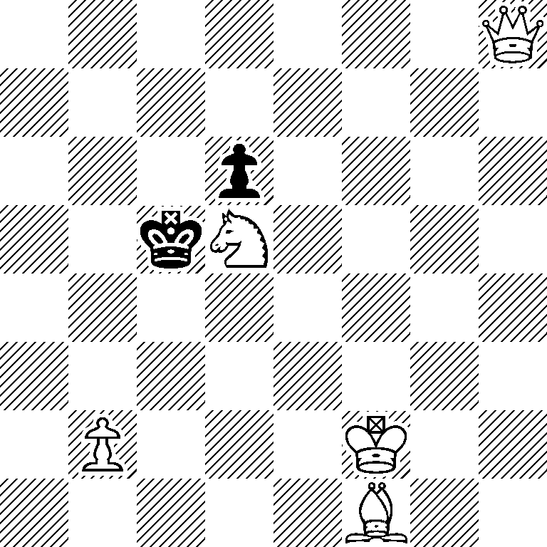 7Q/8/3p4/2kN4/8/8/1P3K2/5B2