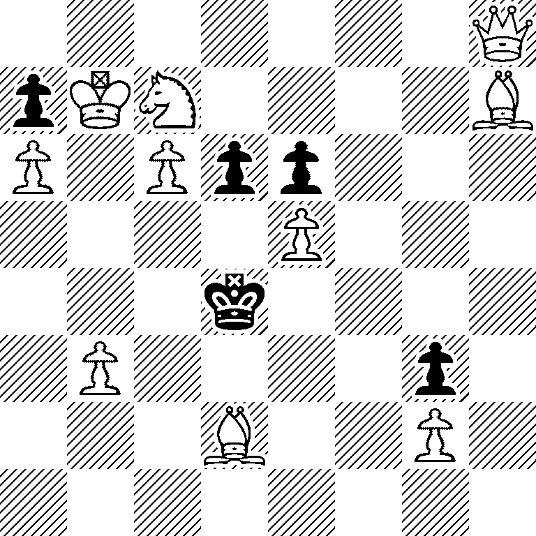 7Q/pKN4B/P1Ppp3/4P3/3k4/1P4p1/3B2P1/8