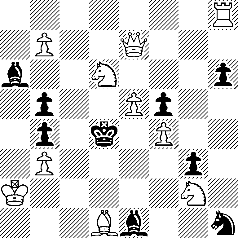 7R/1P2Q3/b2N3p/1p2Pp2/1p1k1P2/1P4p1/K5N1/3Bb2n
