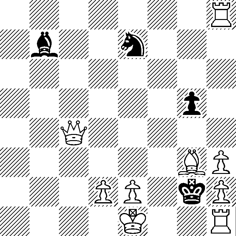 7R/1b2n3/8/6p1/2Q5/6BP/3PP1kP/4K2R