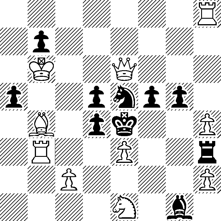 7R/1p6/1K2Q3/p2pnpp1/1B1pk2P/1R2P2r/2P4P/4N1b1