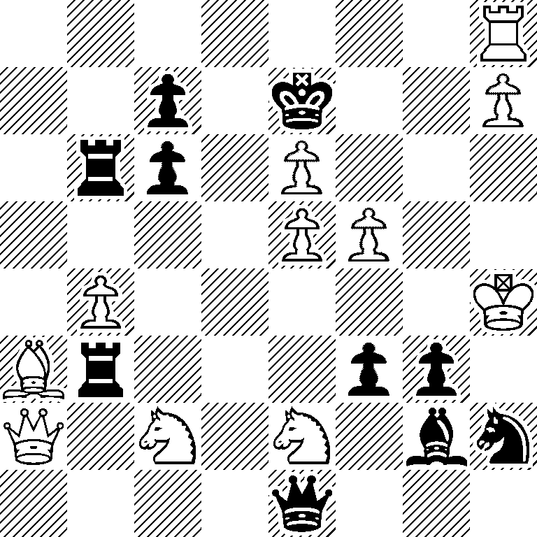 7R/2p1k2P/1rp1P3/4PP2/1P5K/Br3pp1/Q1N1N1bn/4q3