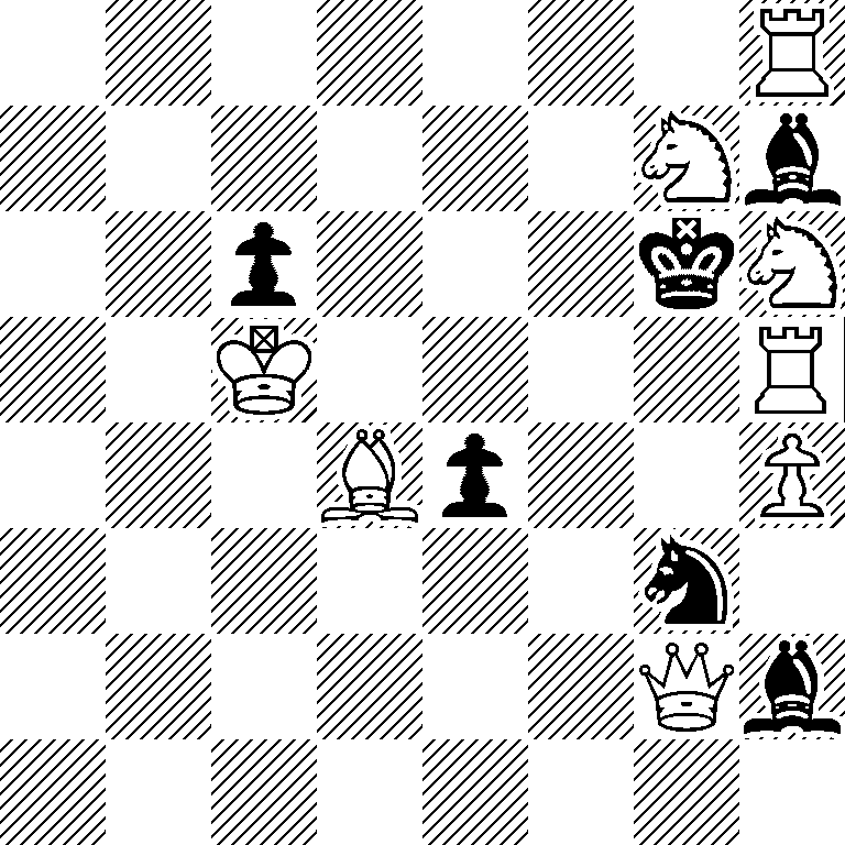 7R/6Nb/2p3kN/2K4R/3Bp2P/6n1/6Qb/8