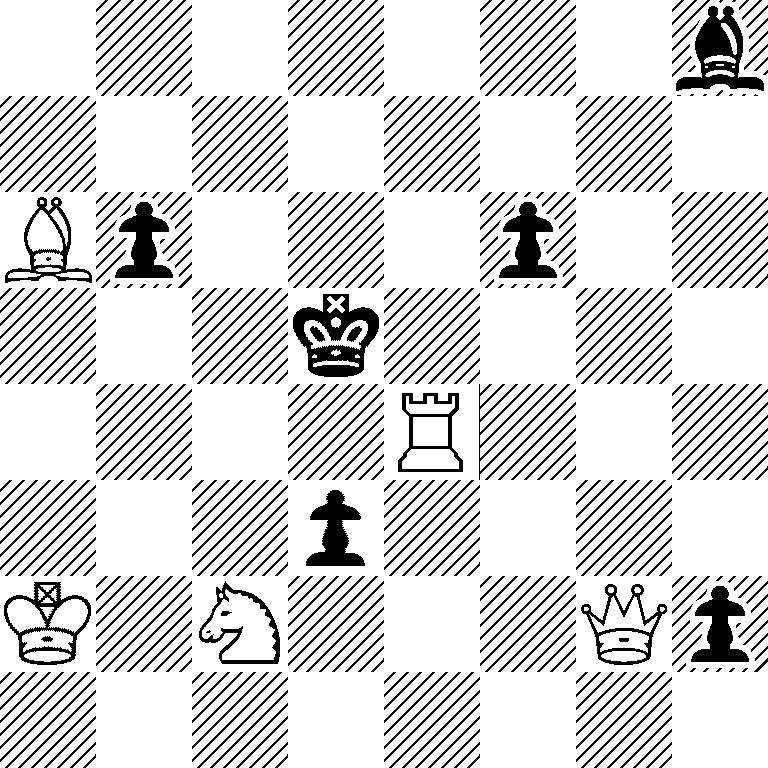 7b/8/Bp3p2/3k4/4R3/3p4/K1N3Qp/8