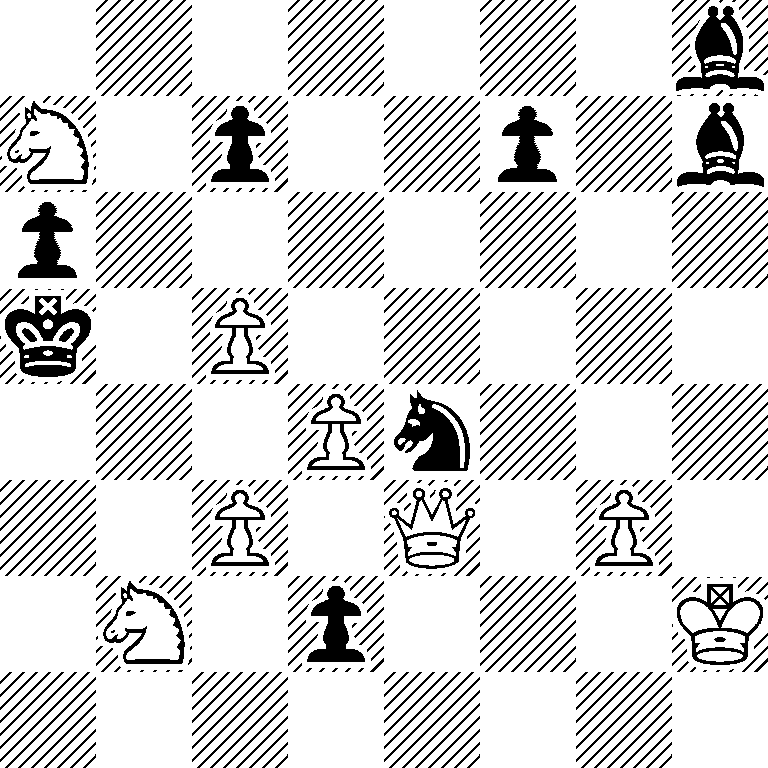 7b/N1p2p1b/p7/k1P5/3Pn3/2P1Q1P1/1N1p3K/8