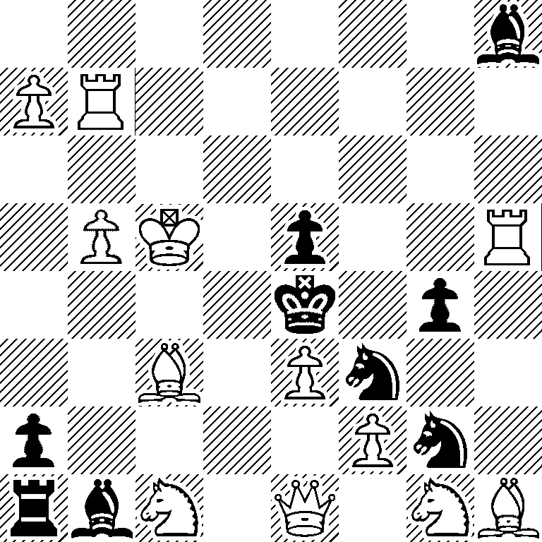 7b/PR6/8/1PK1p2R/4k1p1/2B1Pn2/p4Pn1/rbN1Q1NB
