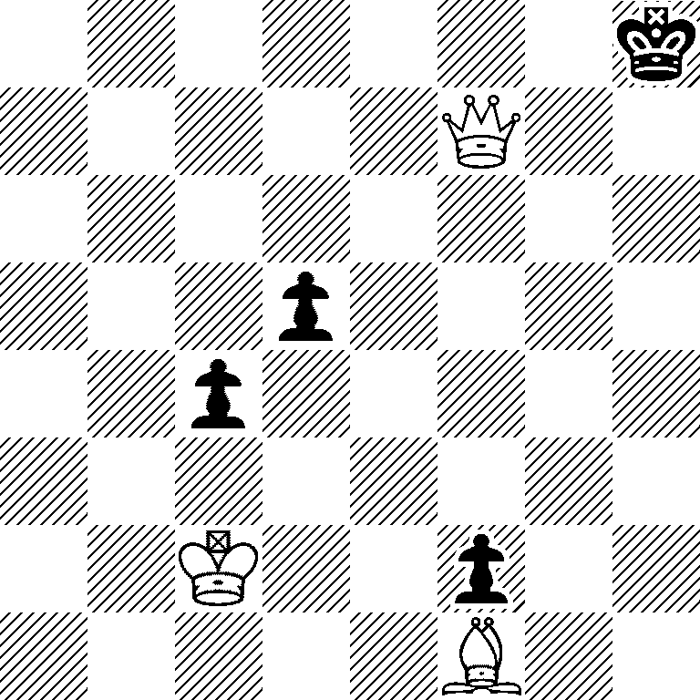 7k/5Q2/8/3p4/2p5/8/2K2p2/5B2