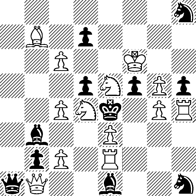 7n/1B1p4/2P2K2/3pNpPp/2PNk1PR/1b2P3/1pP1R3/qQ2b2n