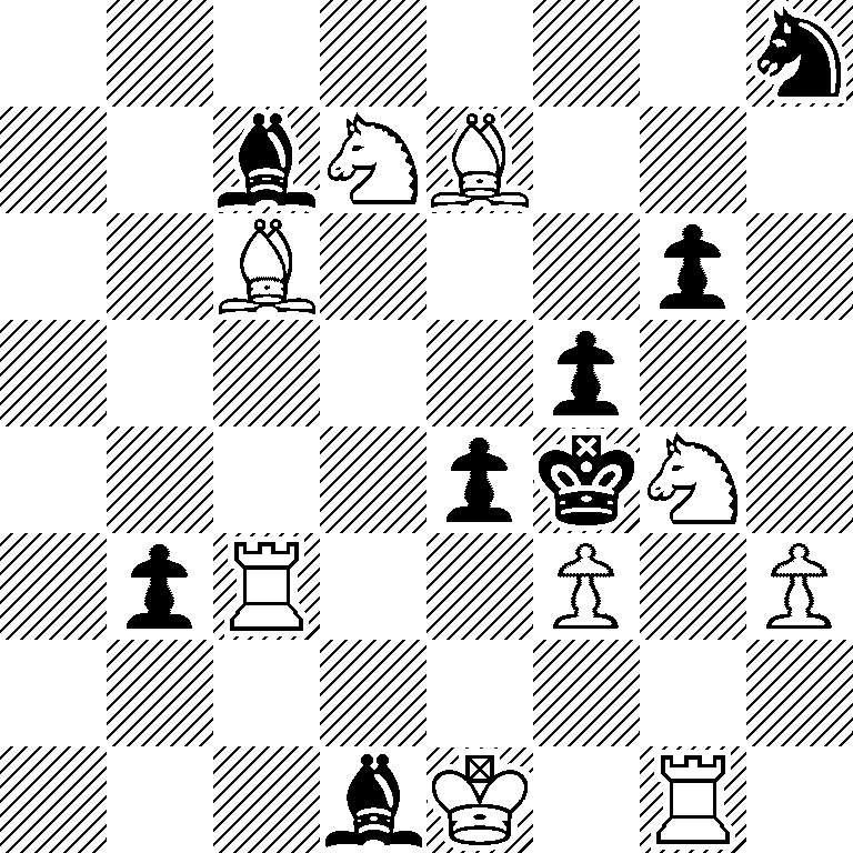 7n/2bNB3/2B3p1/5p2/4pkN1/1pR2P1P/8/3bK1R1