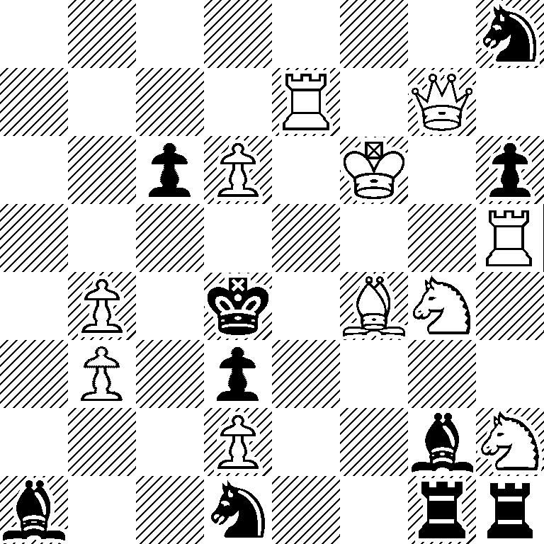 7n/4R1Q1/2pP1K1p/7R/1P1k1BN1/1P1p4/3P2bN/b2n2rr