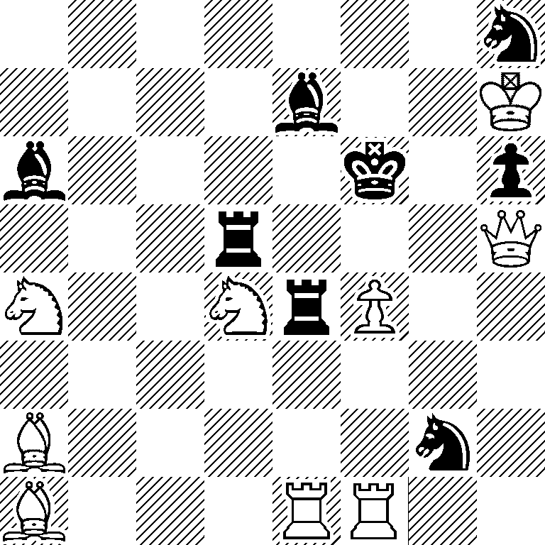 7n/4b2K/b4k1p/3r3Q/N2NrP2/8/B5n1/B3RR2