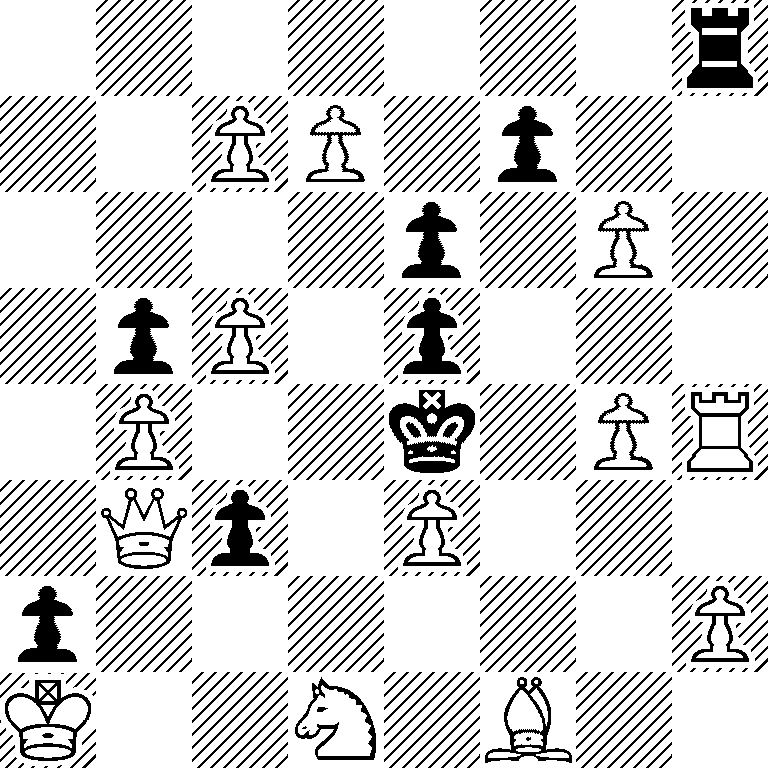 7r/2PP1p2/4p1P1/1pP1p3/1P2k1PR/1Qp1P3/p6P/K2N1B2
