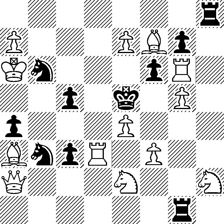 7r/P3PBp1/Kn3pR1/2p1k1P1/p3P3/BnpR1P2/Q3N2N/6r1