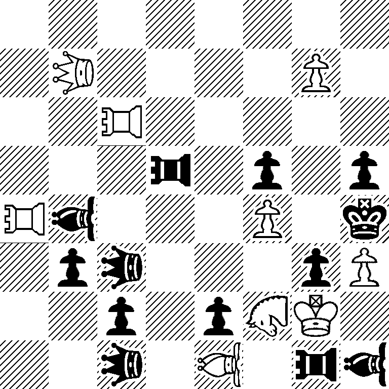 8/1*3Q4P1/2*3R5/3*3r1p1p/*3R*3b3P1k/1p*3q3pP/2p1p*3SK1/2*3q1*3B1*3r*3b