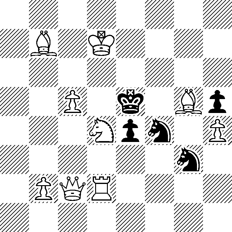 8/1B1K4/8/2P1k1Bp/3Npn1P/6n1/1PQR4/8