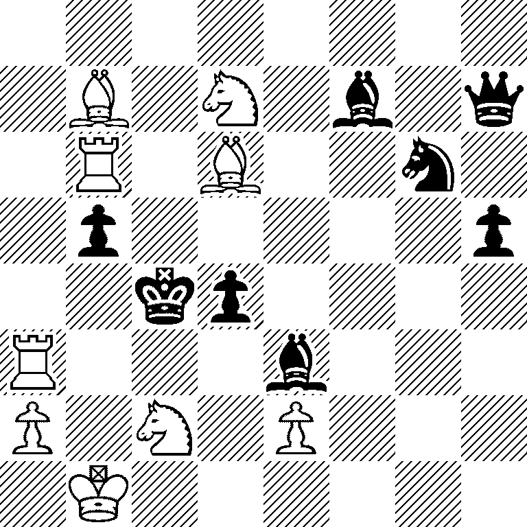8/1B1N1b1q/1R1B2n1/1p5p/2kp4/R3b3/P1N1P3/1K6