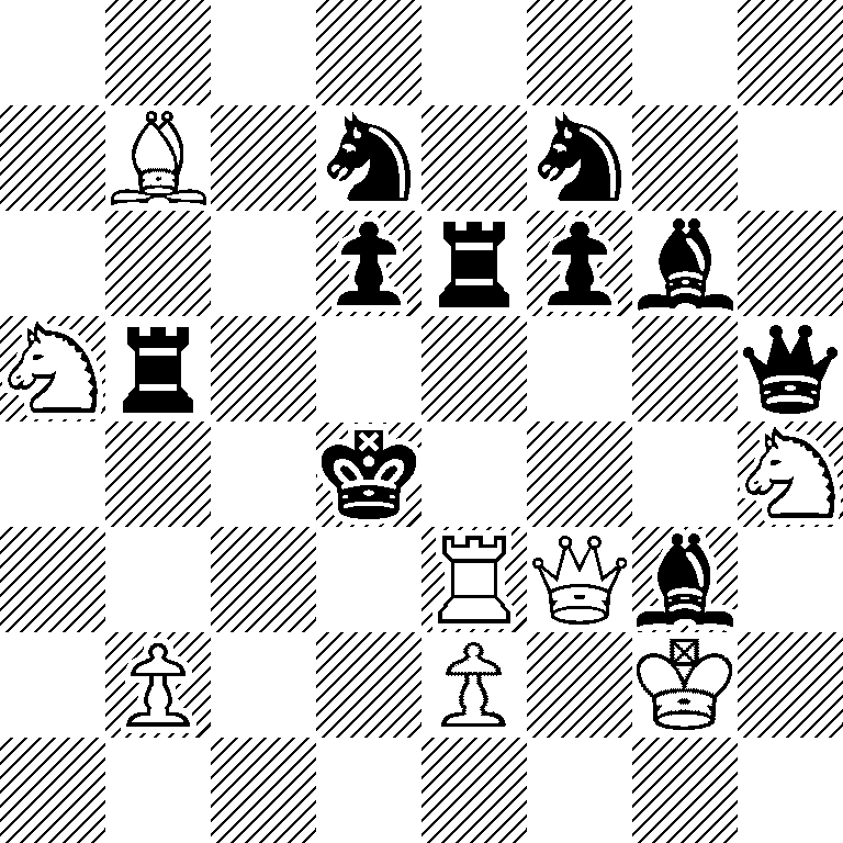 8/1B1n1n2/3prpb1/Nr5q/3k3N/4RQb1/1P2P1K1/8